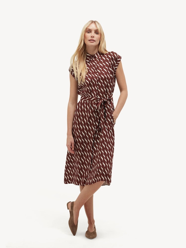Hobbs Brown Petite Kalinda Dress - Image 1 of 5