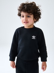 adidas originals Black Crew Tracksuit Set - Image 3 of 6