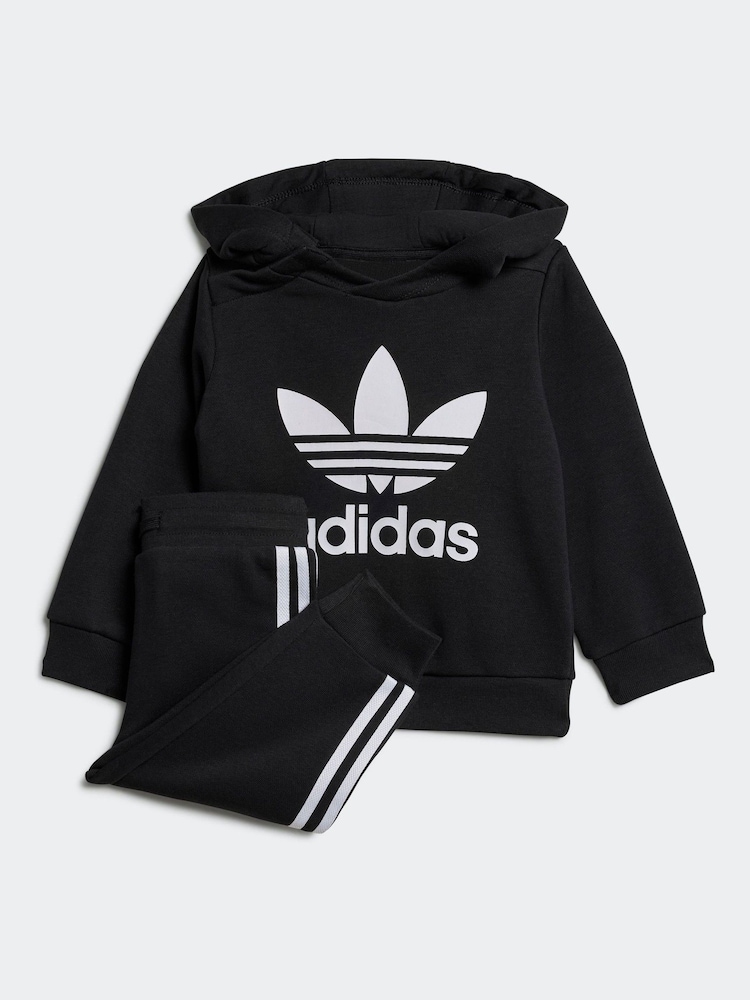 adidas Originals Black Infants Adicolor Hoodie and Joggers Set - Image 1 of 7