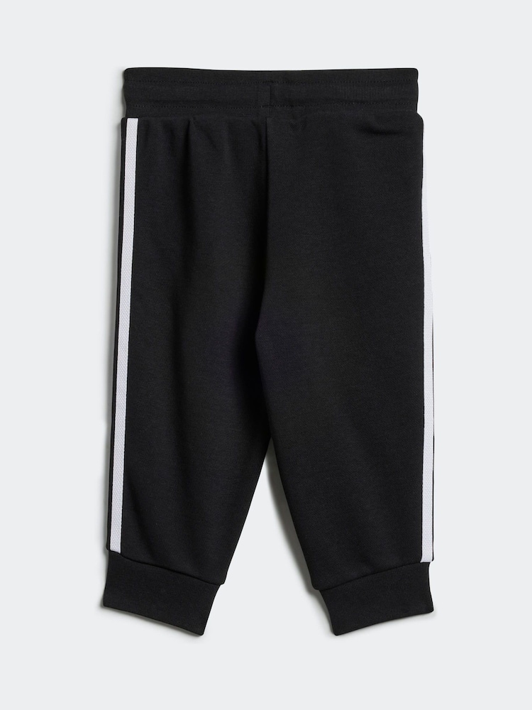 Czarny - adidas Originals Infants Adicolor Hoodie and Joggers Set - Image 5 of 7