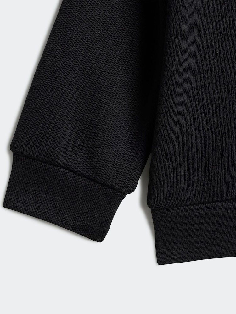 Czarny - adidas Originals Infants Adicolor Hoodie and Joggers Set - Image 6 of 7