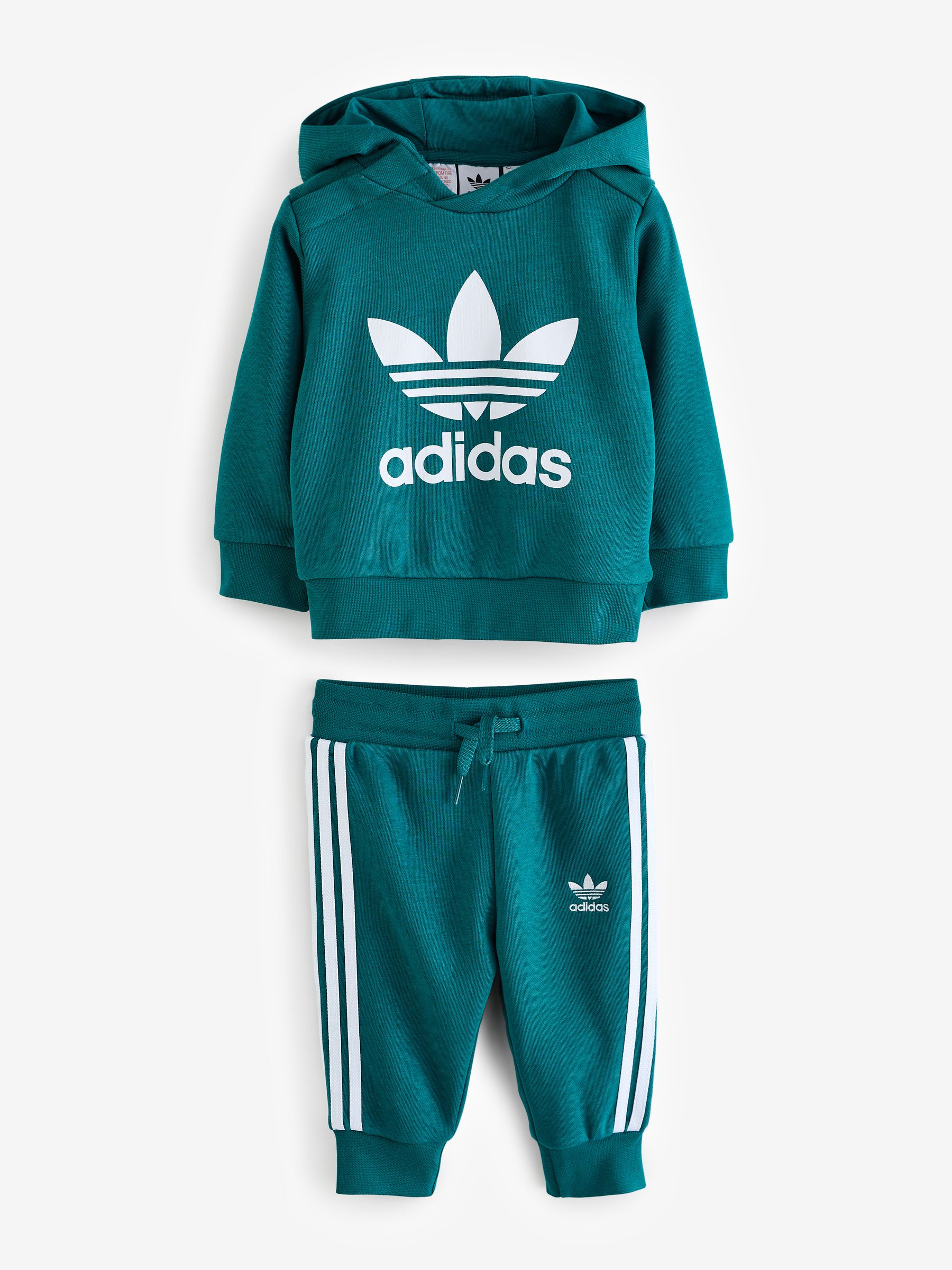 adidas Originals Green Kids Adicolor Hoodie Set