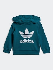 adidas Originals Green Kids Adicolor Hoodie Set - Image 3 of 8