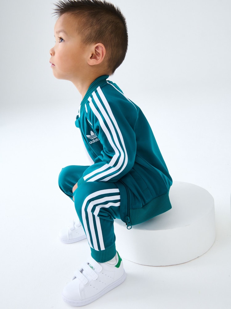 Buy adidas Originals Green Kids Adicolor SST Tracksuit from the