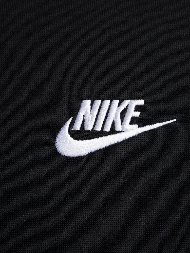 Nike Black Club Pullover Hoodie - Image 6 of 6