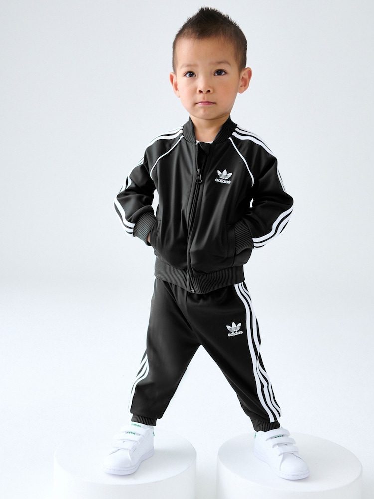 adidas Originals Black Infants Adicolor SST Tracksuit - Image 1 of 4