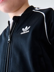 adidas Black Adicolor Kids SST Tracksuit - Image 4 of 5