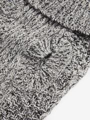 Charcoal Grey Cable Stitch Dog Jumper - Image 9 of 9
