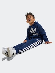adidas Navy Kids Originals Adicolor Hoodie Set - Image 3 of 8