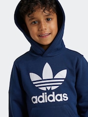 adidas Navy Kids Originals Adicolor Hoodie Set - Image 4 of 8