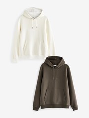 Ecru/Brown 2 Pack Hoodies - Image 1 of 10