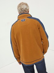 FatFace Yellow Airlie Fleece Collared Sweat Top - Image 2 of 5