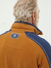 FatFace Yellow Airlie Fleece Collared Sweat Top - Image 4 of 5