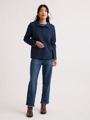 Seasalt Cornwall Blue Last Boat Sweatshirt - Image 2 of 5