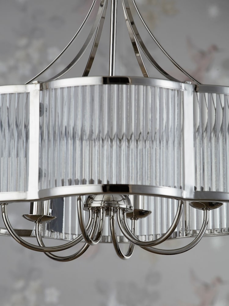 Chrome Ashdown 6 Light Chandelier Light - Image 1 of 7 Chrome Ashdown 6 Light Chandelier Light - Image 1 of 7