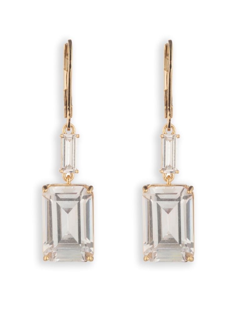 Lauren Ralph Lauren Crystal Double Drop Earrings - Image 1 of 3 Lauren Ralph Lauren Crystal Double Drop Earrings - Image 1 of 3