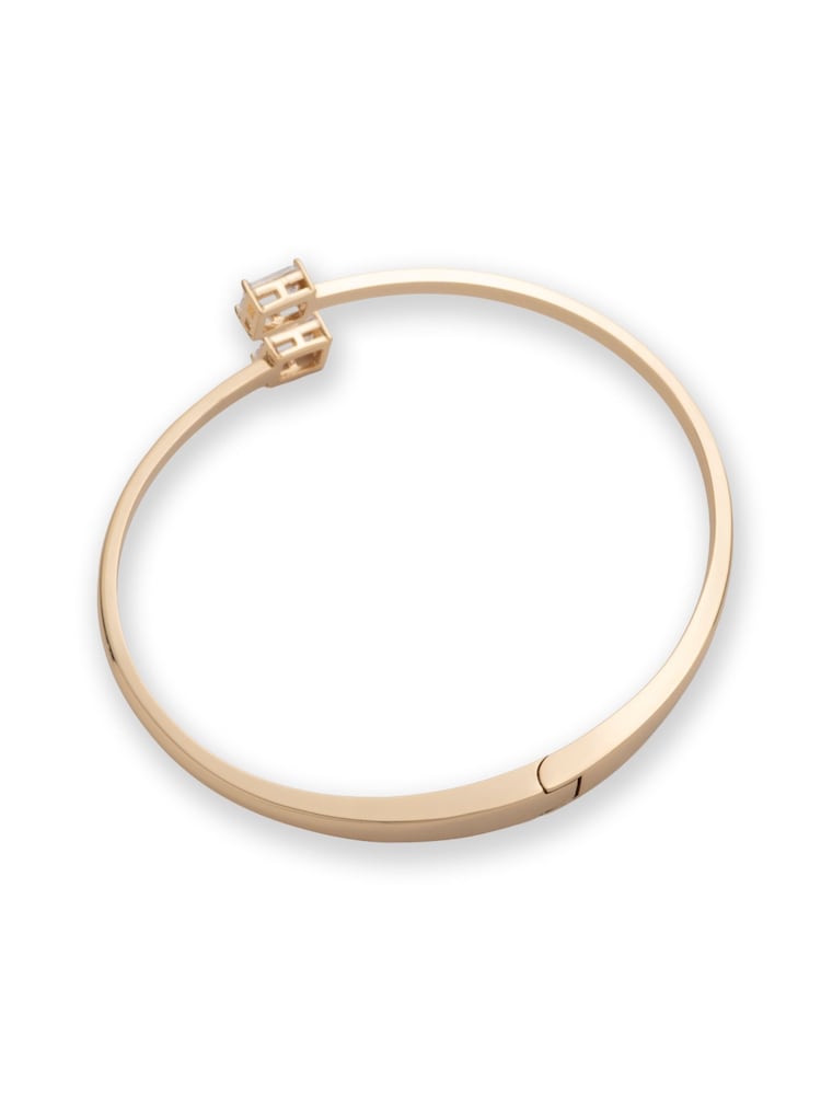 Lauren Ralph Lauren Crystal Baguette Bypass Cuff Bangle - Image 3 of 3 Lauren Ralph Lauren Crystal Baguette Bypass Cuff Bangle - Image 3 of 3