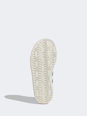 adidas White/Silver Junior Sportswear VL Court Trainers - Image 6 of 8