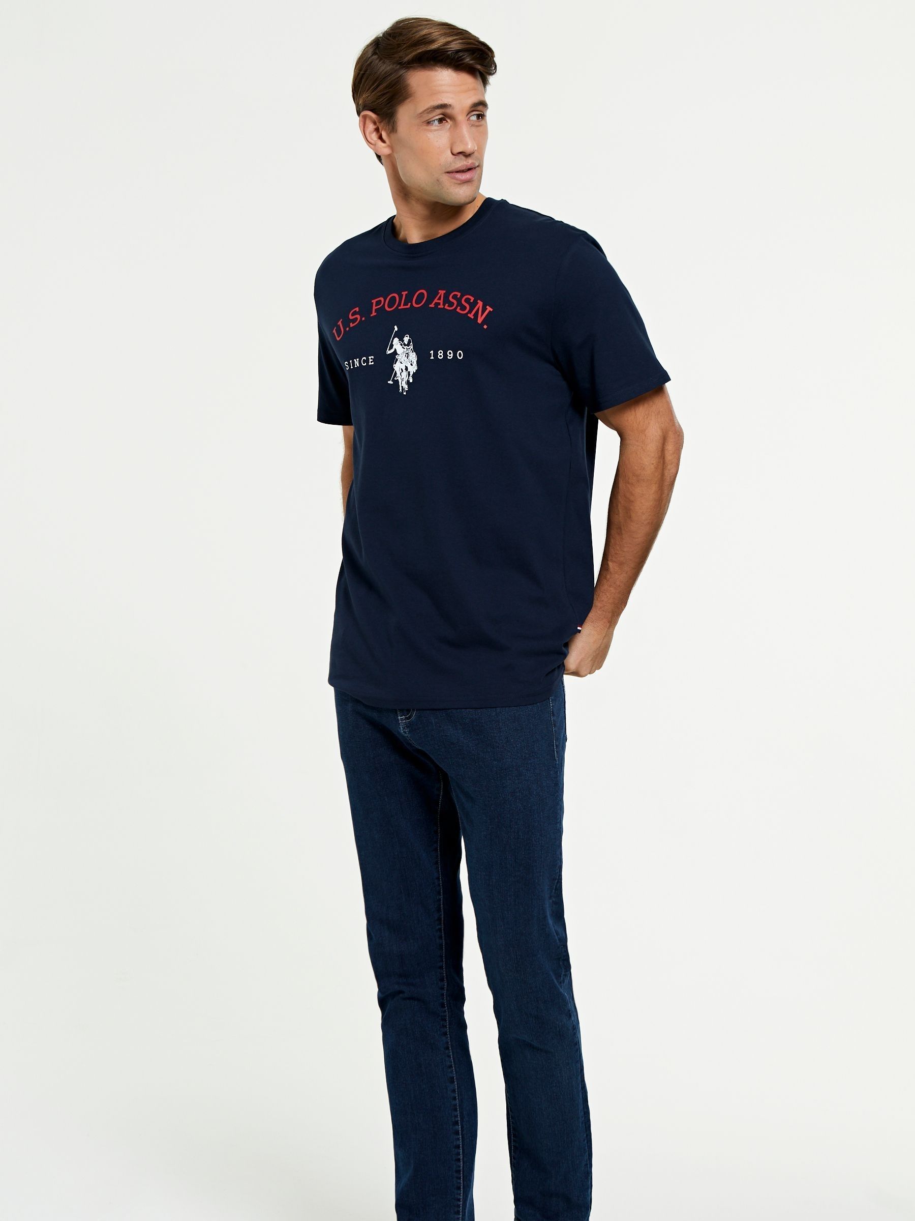 Americana◆半袖カットソー/--/コットン/NVY Buy U.S. Polo Assn. Navy Blazer Graphic 100% Cotton T-Shirt