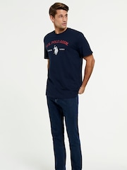 U.S. Polo Assn. Navy Blazer Graphic 100% Cotton T-Shirt - Image 3 of 7
