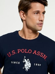 U.S. Polo Assn. Navy Blazer Graphic 100% Cotton T-Shirt - Image 4 of 7