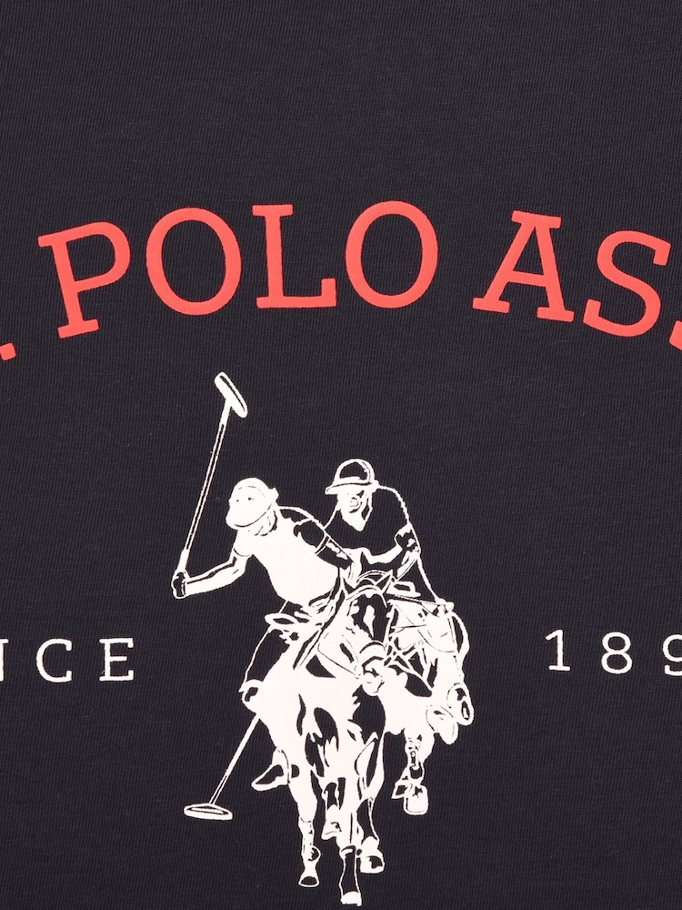 U.S. Polo Assn. Navy Blazer Graphic 100% Cotton T-Shirt - Image 7 of 7