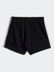 adidas originals White/Black Kids 100% Cotton Shorts T-Shirt Set - Image 3 of 7