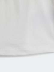 adidas originals White/Black Kids 100% Cotton Shorts T-Shirt Set - Image 5 of 7