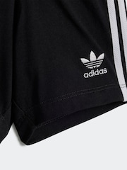 adidas originals White/Black Kids 100% Cotton Shorts T-Shirt Set - Image 7 of 7