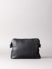 Lakeland Leather Black Alston Curved Cross-Body Bag - Image 1 of 6
