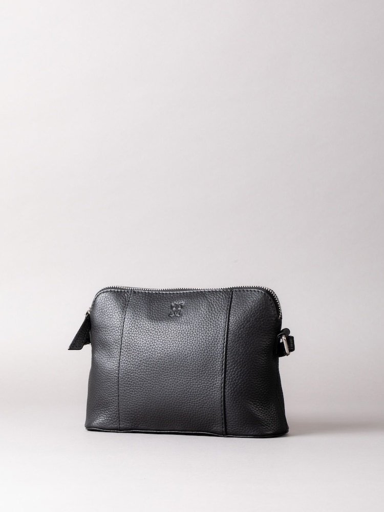 Lakeland Leather Black Alston Curved Cross-Body Bag - Image 2 of 6
