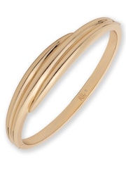 Lauren Ralph Lauren Gold Tone Puffy Hinge Bangle - Image 1 of 3