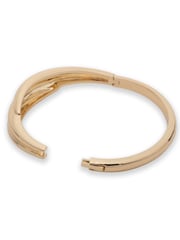 Lauren Ralph Lauren Gold Tone Puffy Hinge Bangle - Image 2 of 3