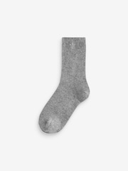 Black Thermal Merino Wool Blend Ankle Socks 2 Pack with Cashmere - Image 3 of 3