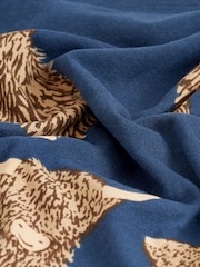 Navy Blue Hamish Cotton Long Sleeve Pyjamas - Image 7 of 7