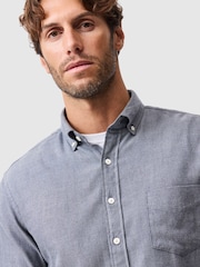 Rodd & Gunn Grey Barrhill Sports Fit Shirt - Image 4 of 6