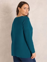 Evans Green Premium Button Cardigan - Image 3 of 6
