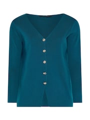 Evans Green Premium Button Cardigan - Image 5 of 6