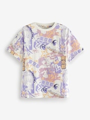 Weiß - Anime bedrucktes Grafik T-Shirt (3-16Jahre) - Bild 1 von 3