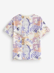 Weiß - Anime bedrucktes Grafik T-Shirt (3-16Jahre) - Bild 2 von 3