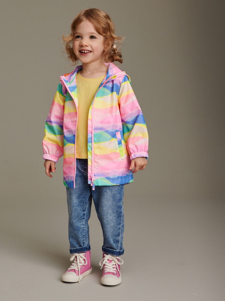 Rainbow Shower Resistant Printed Cagoule (3mths-7yrs) - Image 1 of 10