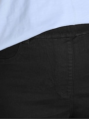 Evans Black Wide Leg Jeggings - Image 4 of 6