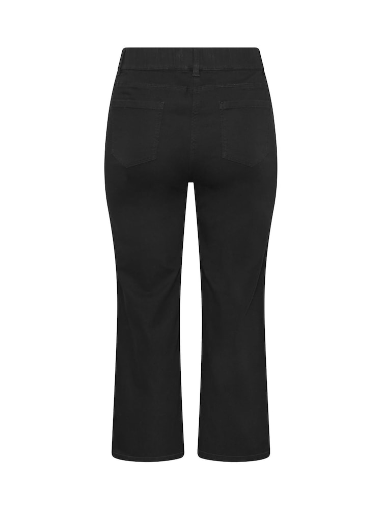 Evans Black Wide Leg Jeggings - Image 6 of 6 Evans Black Wide Leg Jeggings - Image 6 of 6