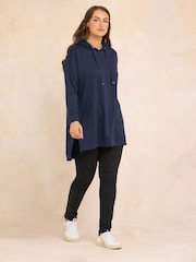 Evans Blue Luxe Drawstring Hoodie - Image 2 of 4