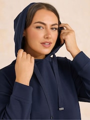 Evans Blue Luxe Drawstring Hoodie - Image 4 of 4