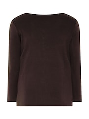 Evans Brown Premium Button Cardigan - Image 6 of 6