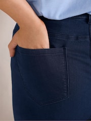 Evans Indigo Blue Wide Leg Jeggings - Image 4 of 6