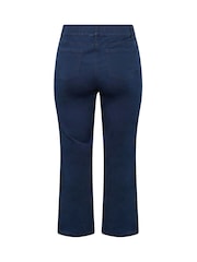 Evans Indigo Blue Wide Leg Jeggings - Image 6 of 6