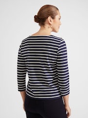 Hobbs Blue Tafara 100% Cotton Top - Image 2 of 4