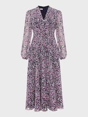 Hobbs Blue Petite Aurora Dress - Image 4 of 4